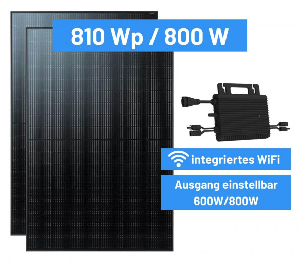 flex-energie Balkonkraftwerk 810 - 800W / 600W drosselbar - WiFi
