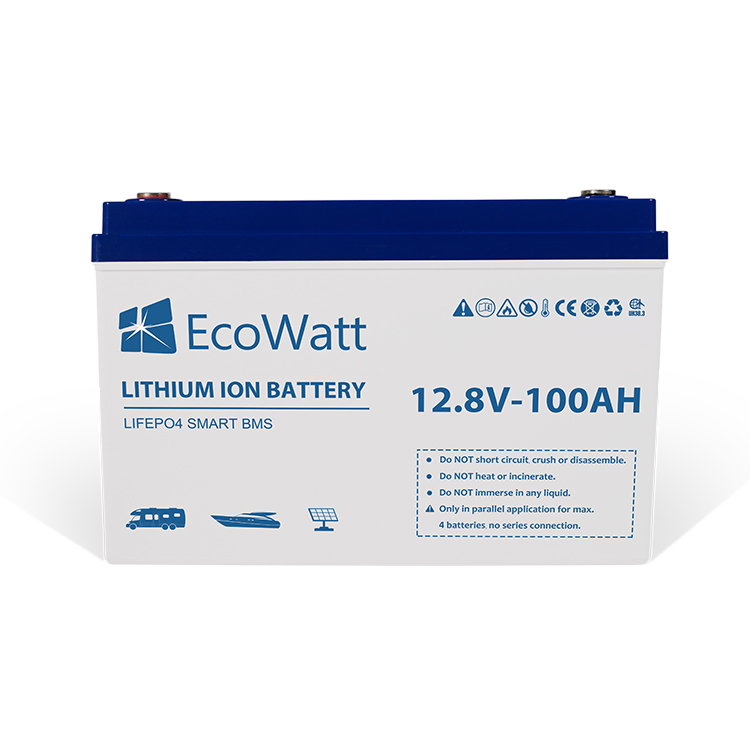 EcoWatt 100Ah 12V LiFePO4 Lithium Batterie mit integriertem BMS, Batterien, Einzelteile & Zubehör