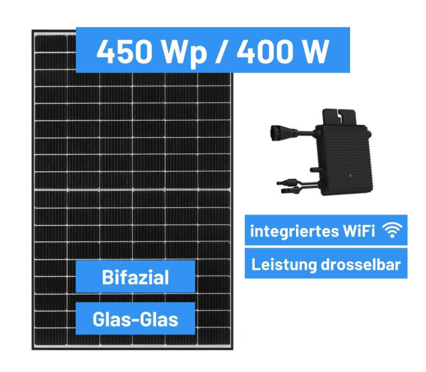 flex-energie Balkonkraftwerk 450 Wp / 400 W