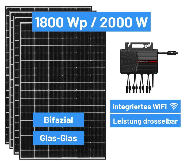 flex-energie Balkonkraftwerk 1800 Wp / 2000 W