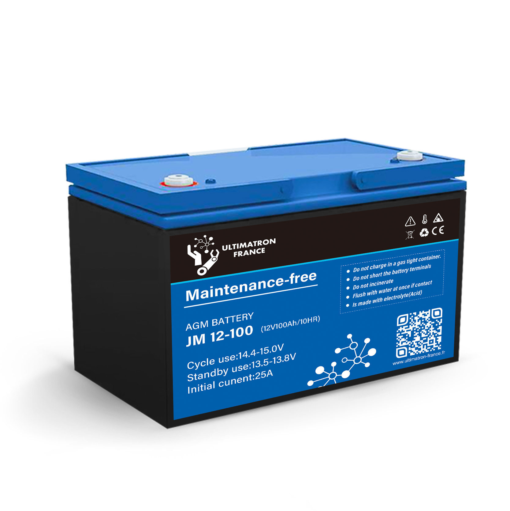 AGM Batterie JM 12-100, Batterien, Einzelteile & Zubehör